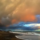 Sandsturm im Sonnenuntergang