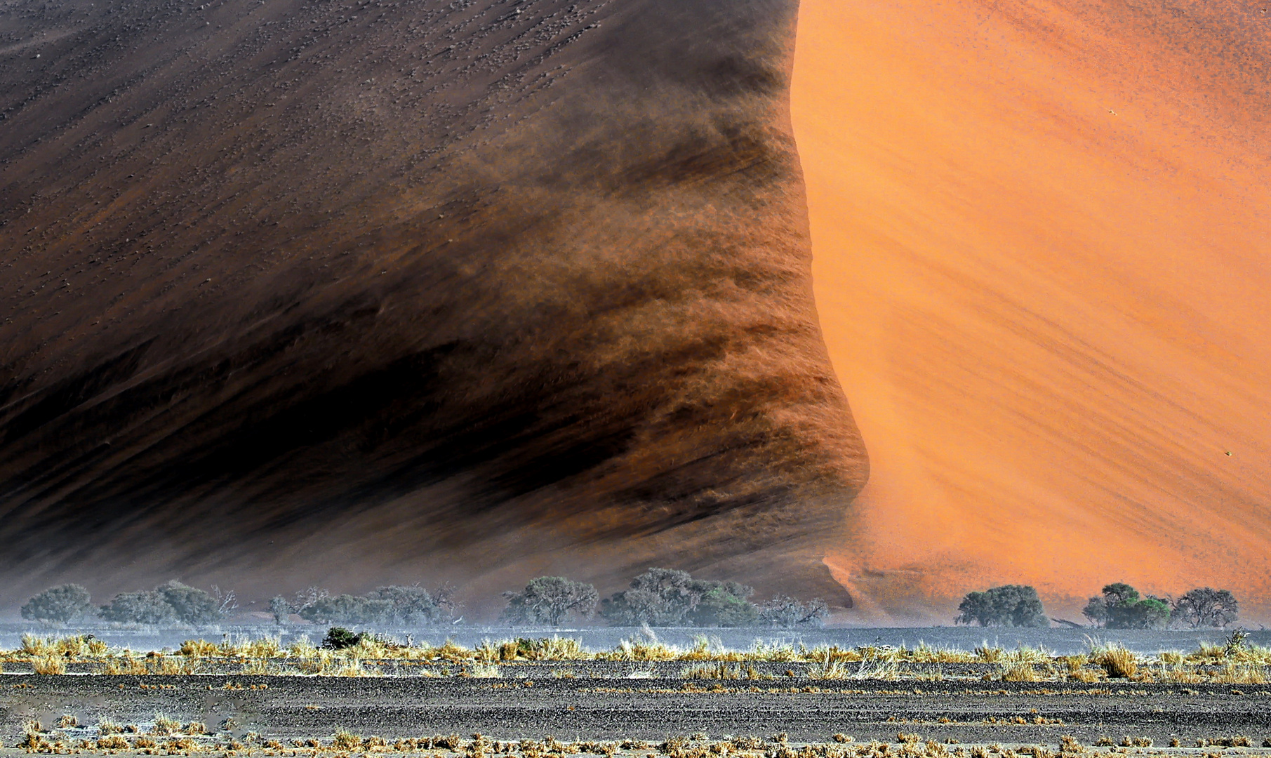 Sandsturm im Sossousvlei