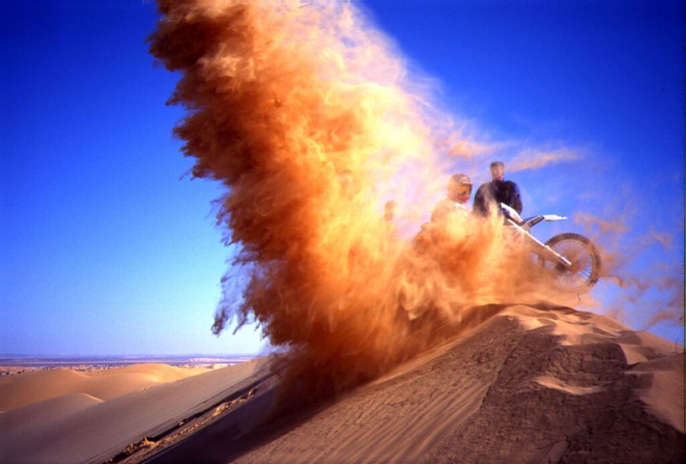 Sandsturm-sebstgemacht. Libyen 2000