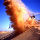 Sandsturm-sebstgemacht. Libyen 2000