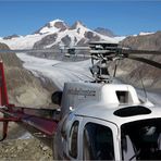 Sandsturm über dem Aletschgletscher