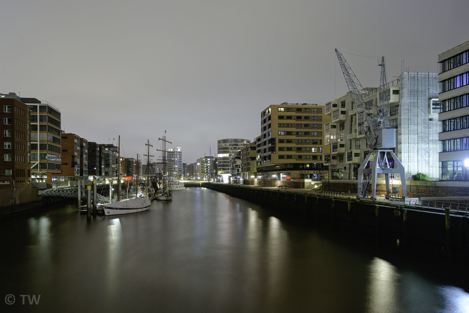 Sandtorhafen Nachtaufnahme