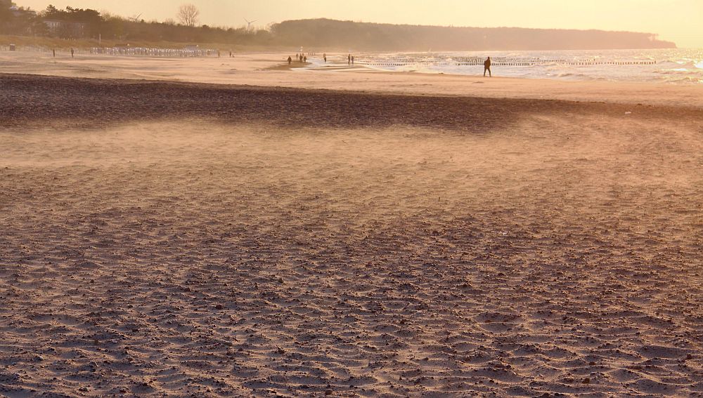 Sandtreiben in Warnemünde...