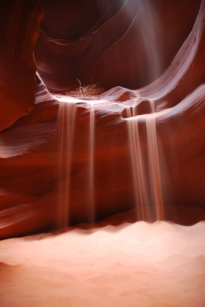 Sanduhr im Antilope Canyon