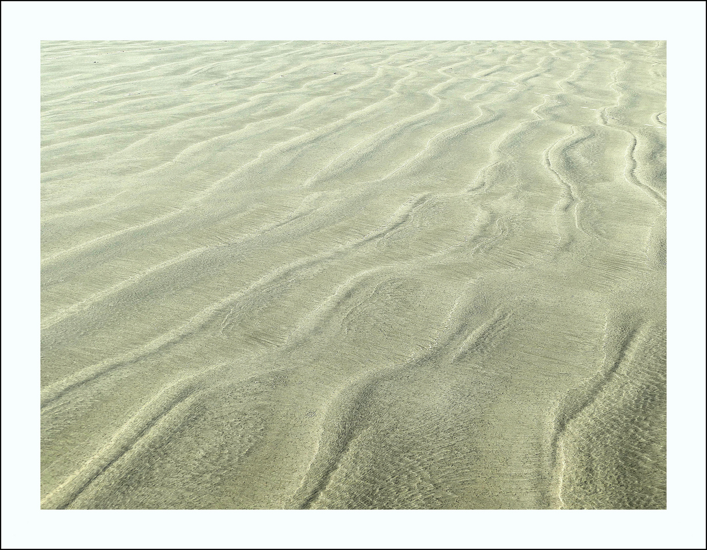 Sandwellen am Strand