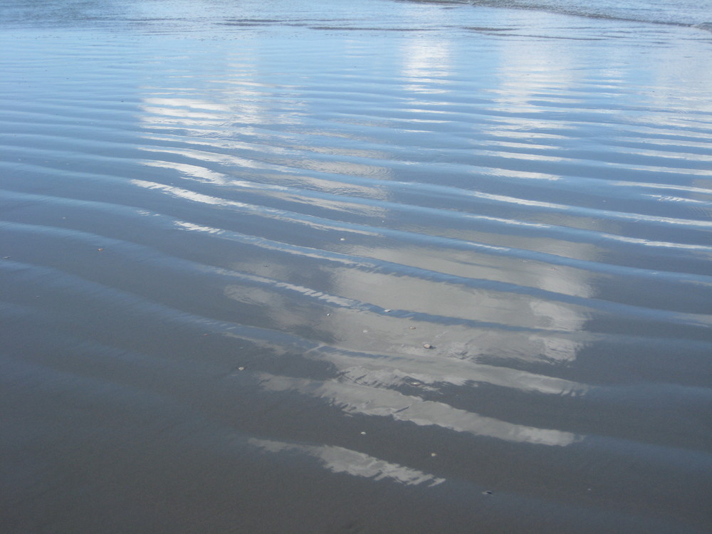 Sandwellen am Ufer von Scheveningen