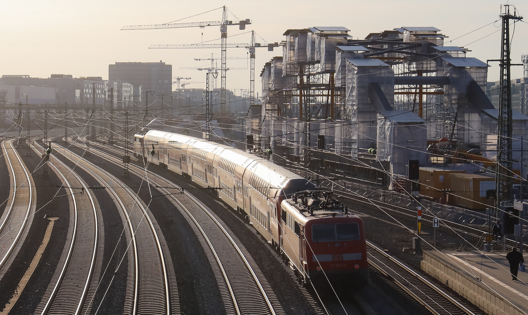 Sandwich vor Baustelle