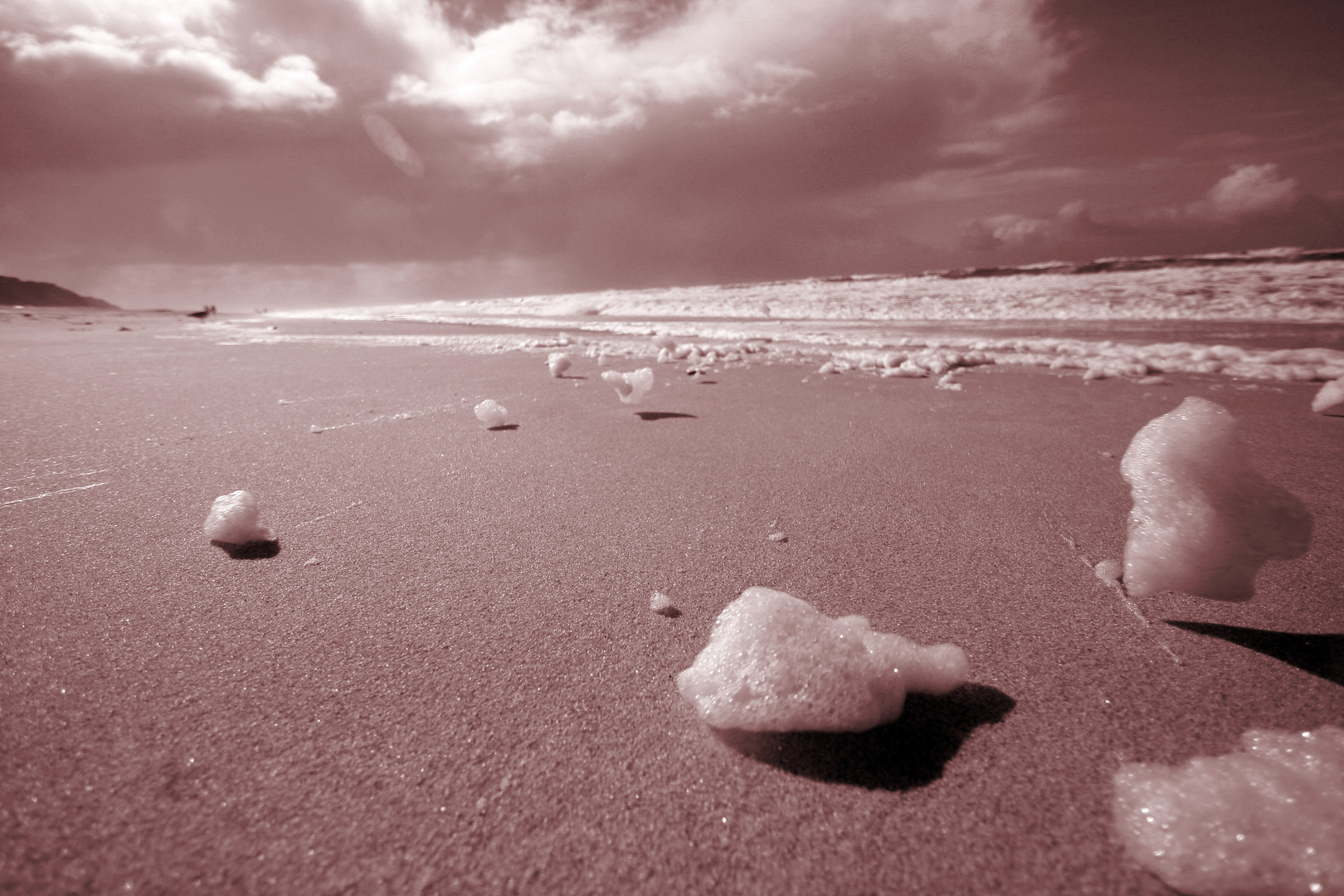 "Sandwolken" am Strand von Sylt