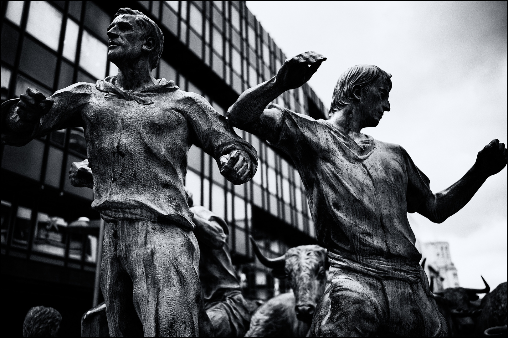 Sanermines, das Denkmal in Pamplona 02.