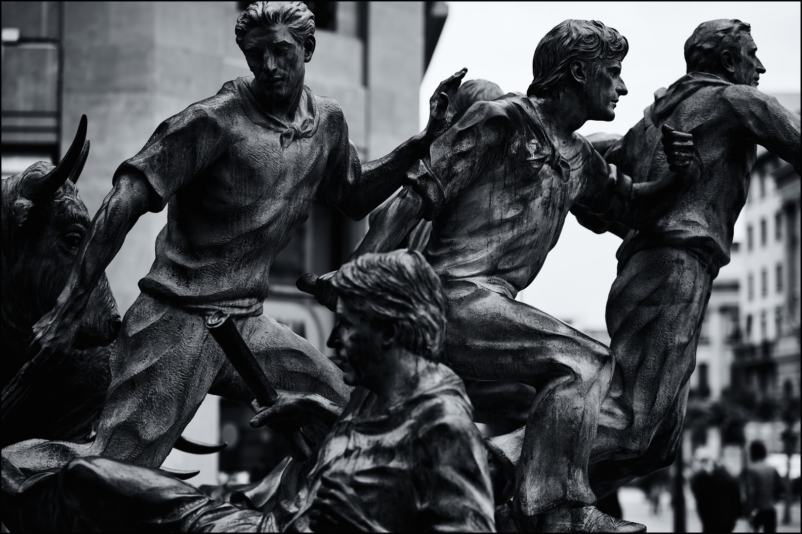 Sanermines, das Denkmal in Pamplona 05.