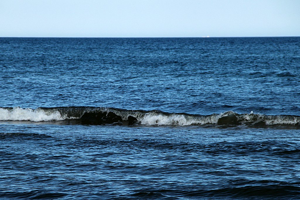 Sanfte Brandung an der Ostsee