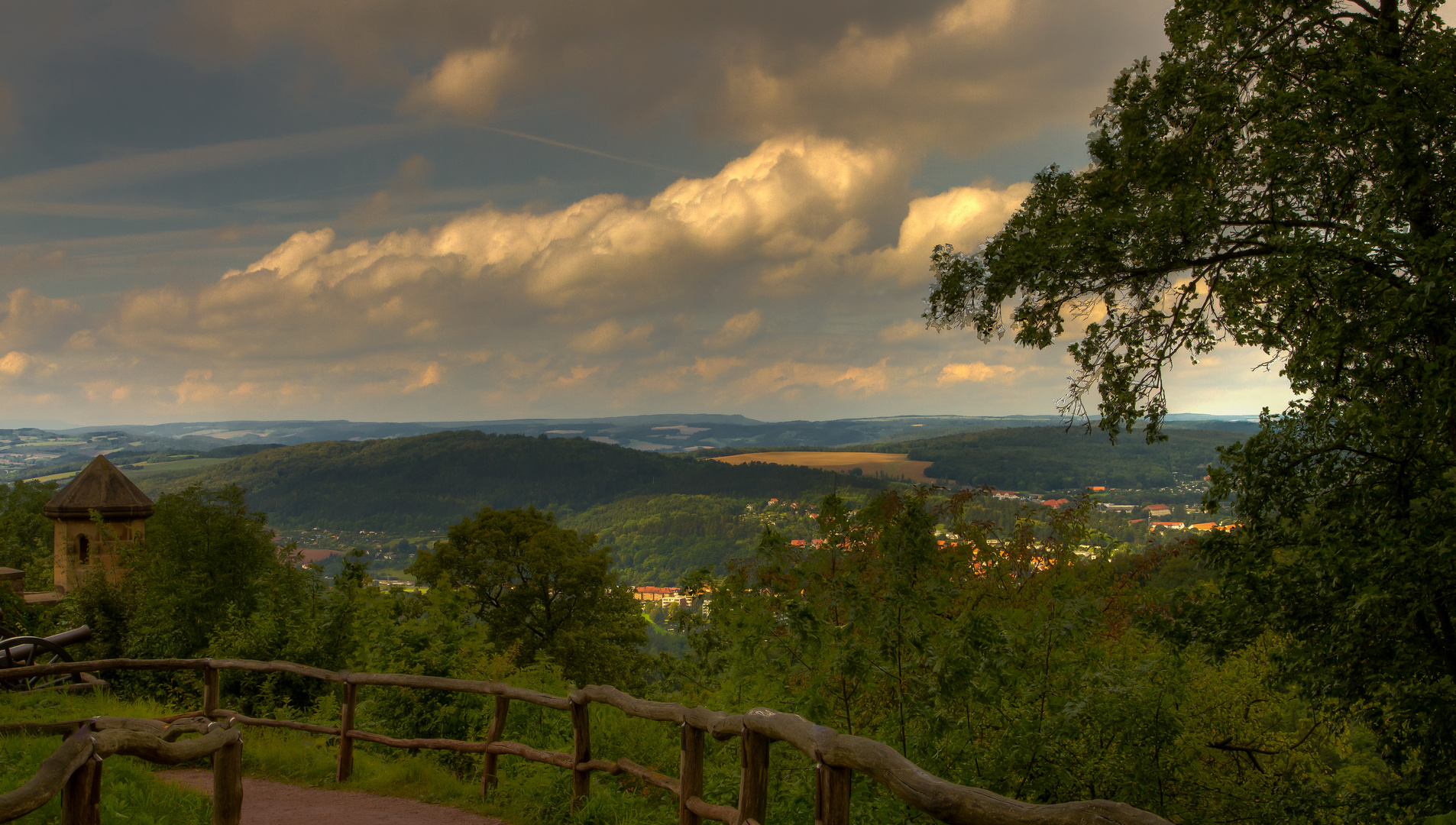 Sanfte Hügellandschaft