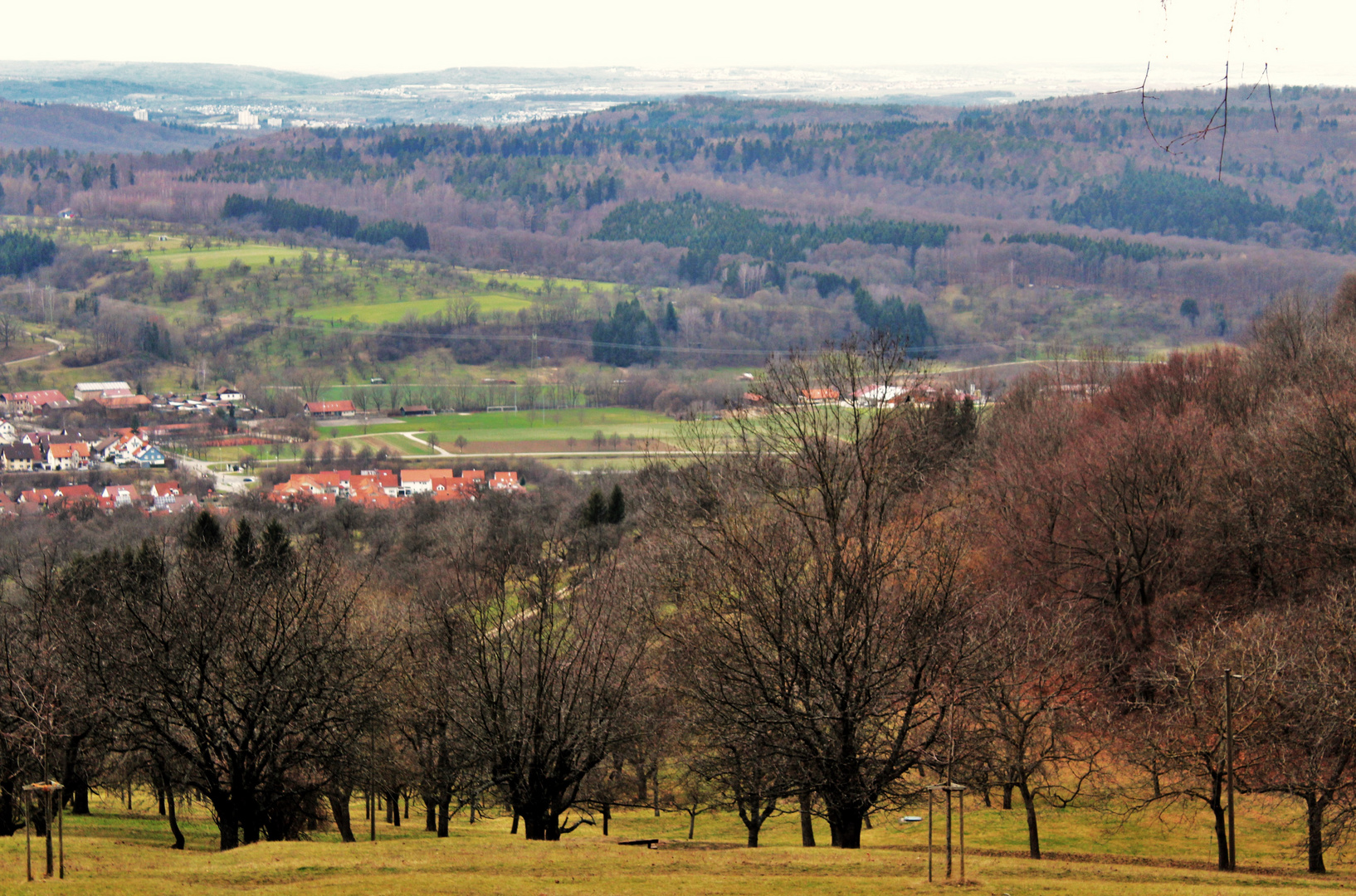 sanfte Landschaftsansichten von Oben