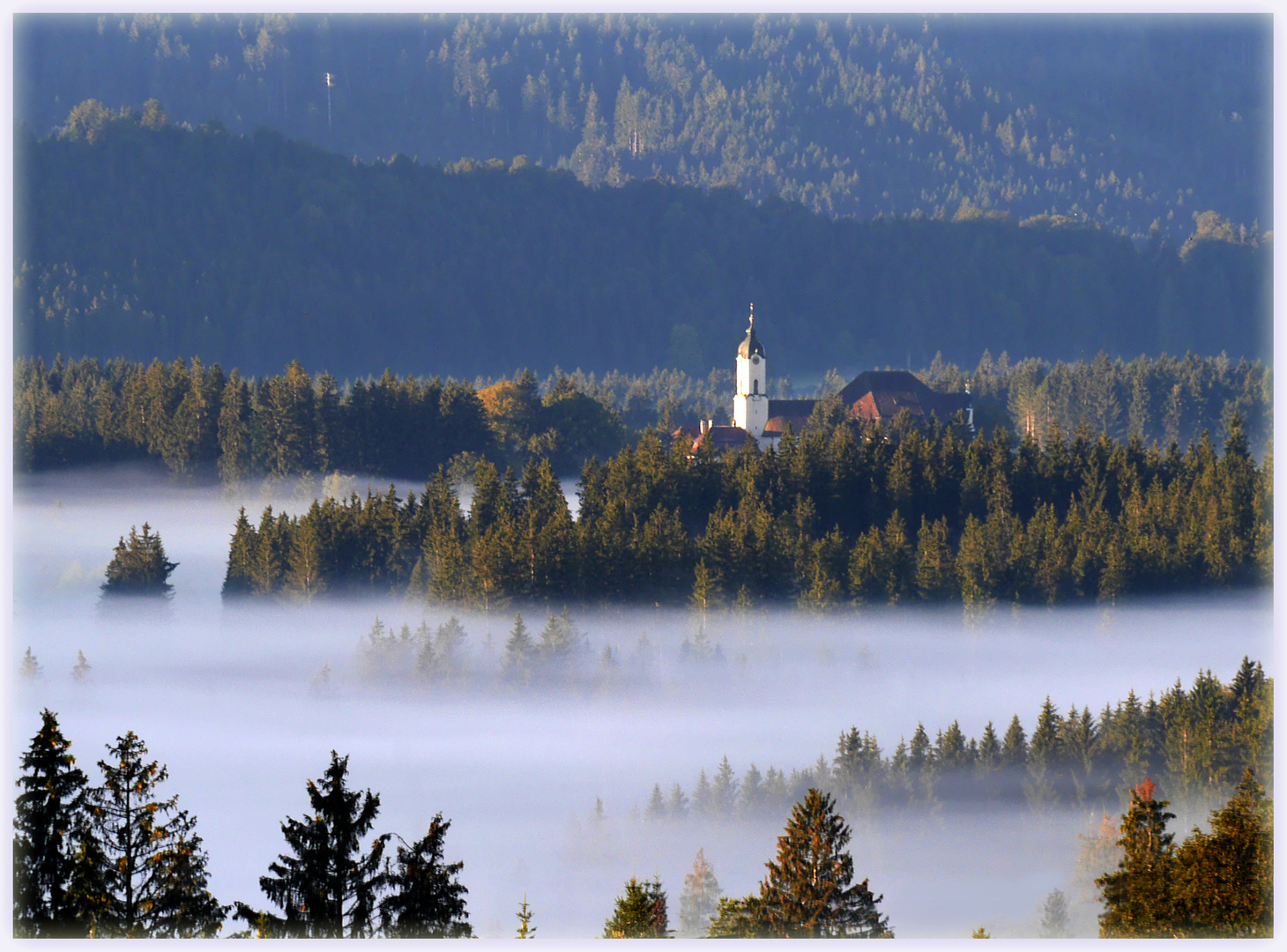 sanfte Nebelbänke