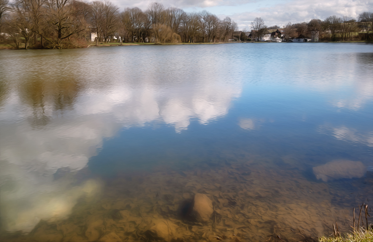 Sanfte Spiegelungen im See