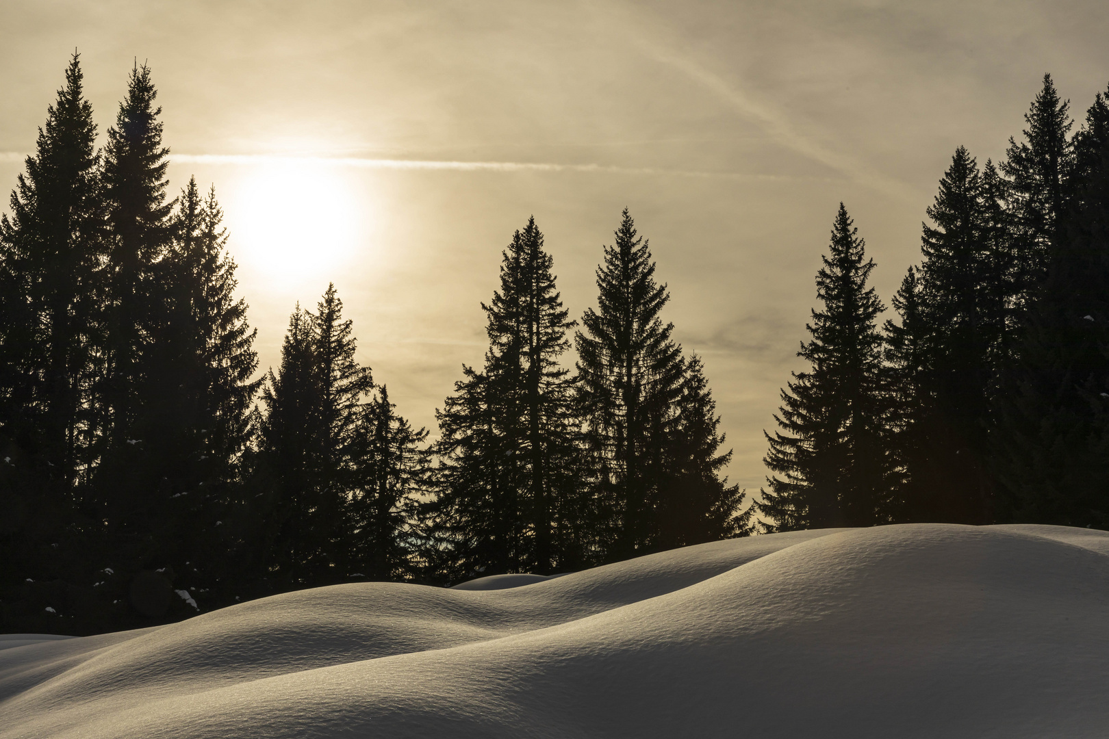 Sanfte Winterlandschaft