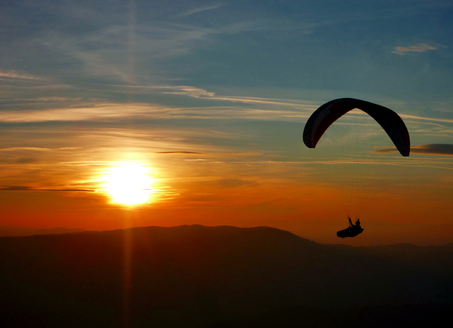 Sanftes Gleiten in der Abendsonne