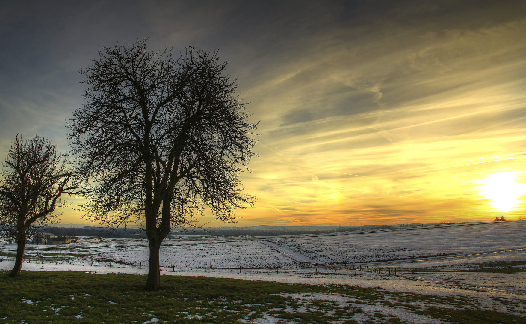 Sanftes Licht liegt über der Landschaft