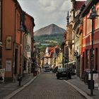 Sangerhausen mit Blick auf die Halde "Hohe Linde"