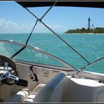 Sanibel Lighthouse vom Blickwinkel eines Boot'ers