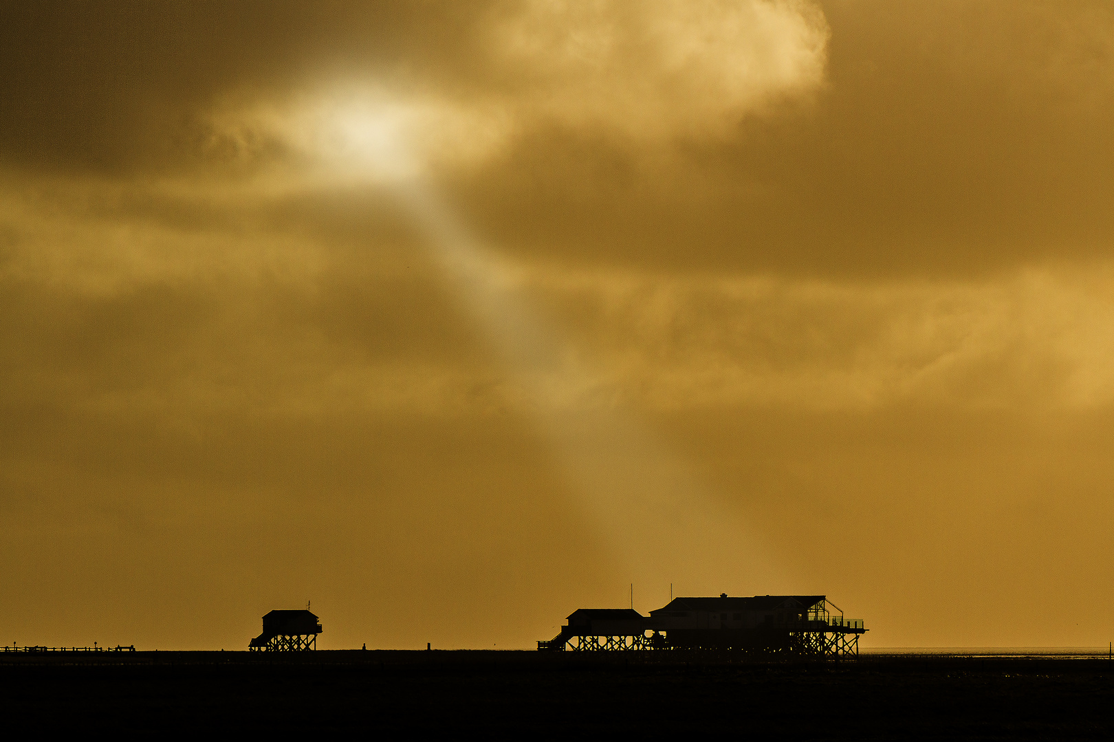 Sank Peter Ording im Januar 1