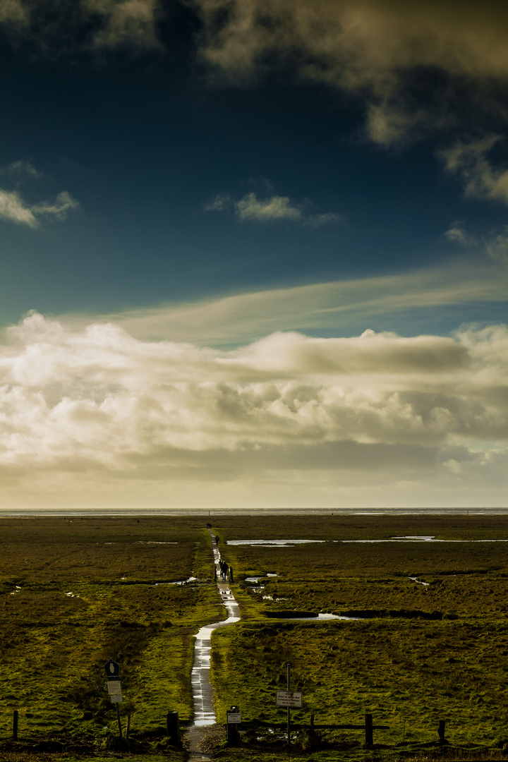 Sank Peter Ording im Januar 2