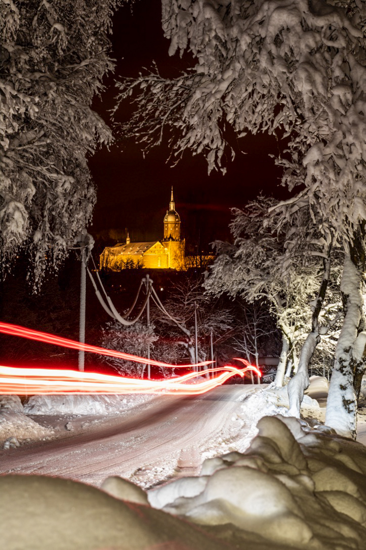 Sankt Annen Kirche  im Winter