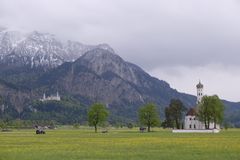 Sankt Colomann vor Schloß "Neu Schwanstein"