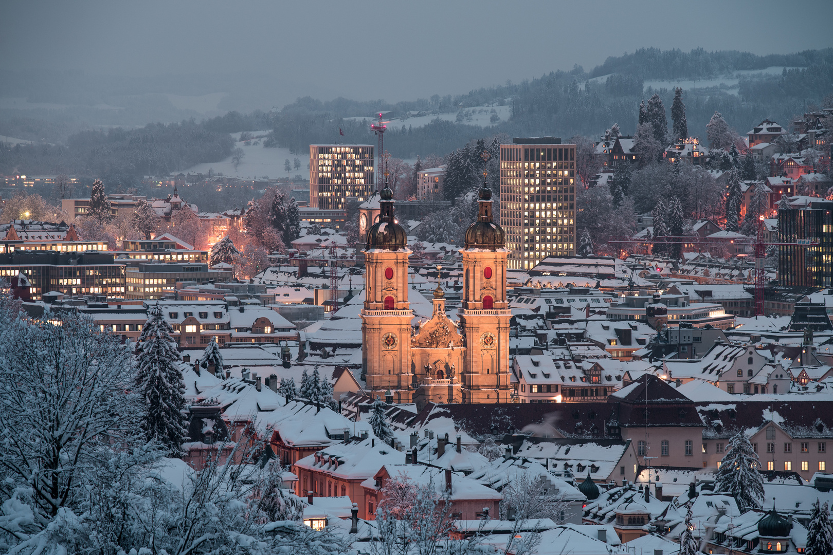 Sankt Gallen Foto & Bild | architektur, architektur bei nacht, fotos