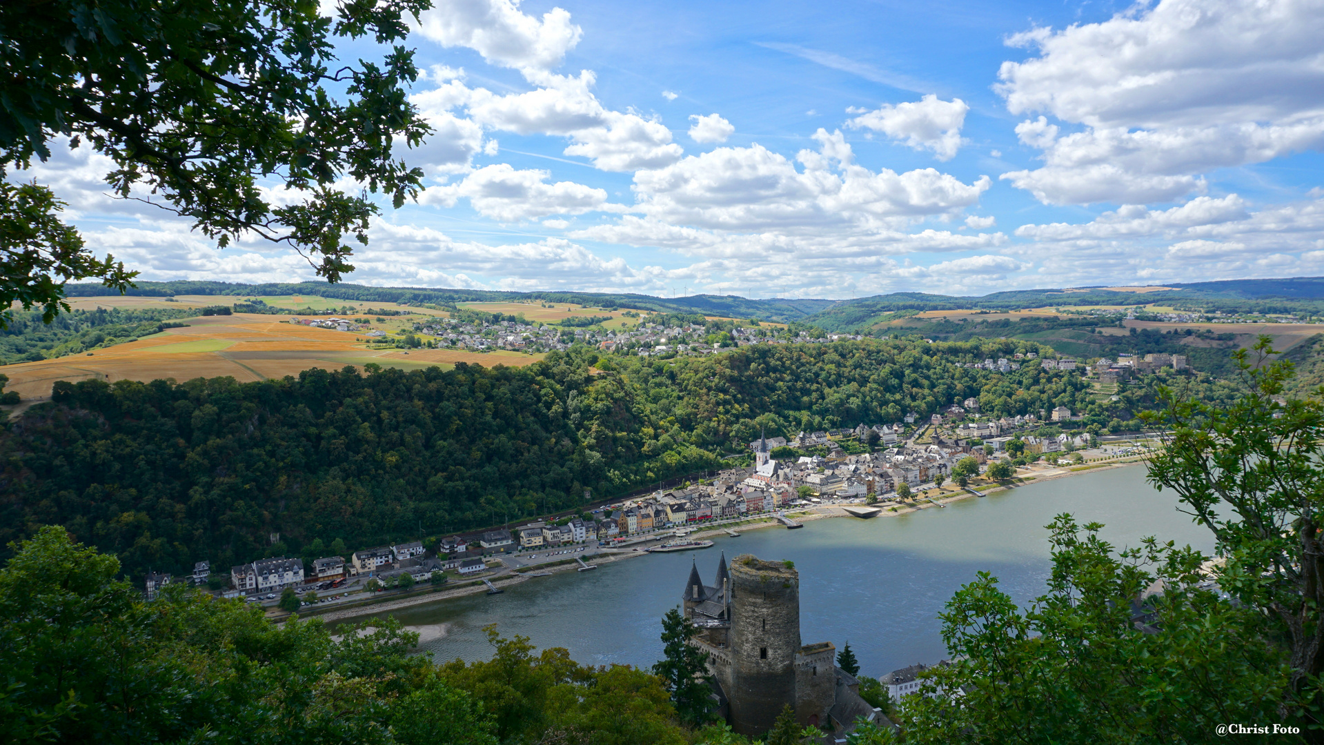 Sankt Goar mit Burg Katz