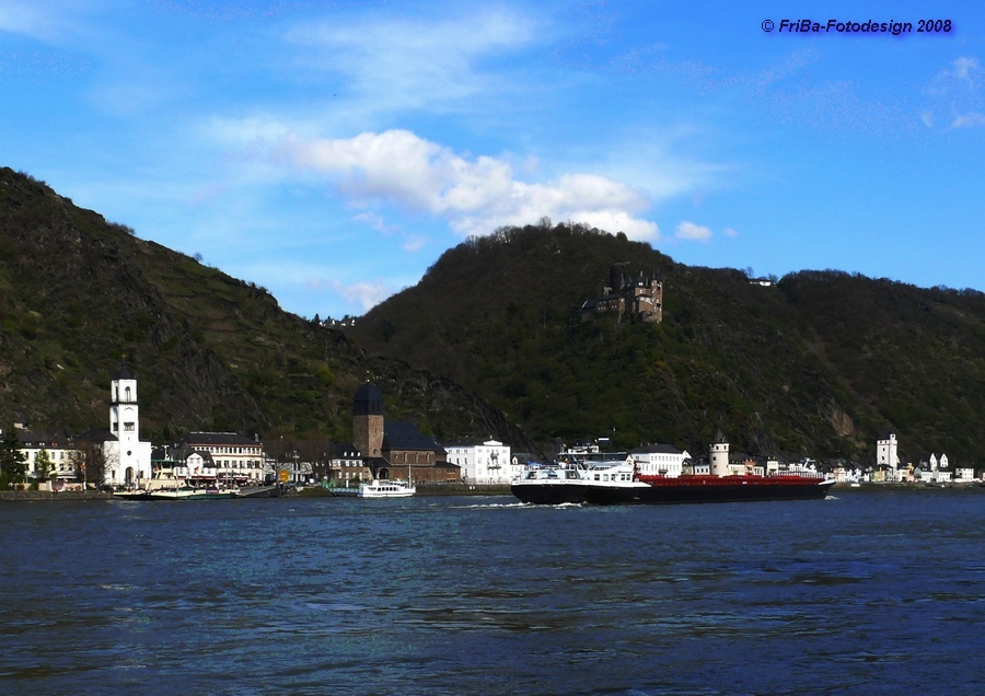 Sankt Goarshausen mit Burg Katz