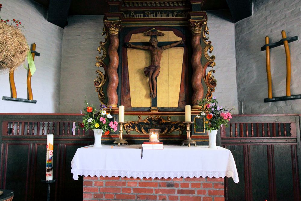 Sankt Johannis Kirche auf Hallig Hooge - Altar