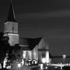 Sankt Martini Kirche in Emmerich am Rhein s/w