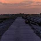 sankt peter ording deich am abend