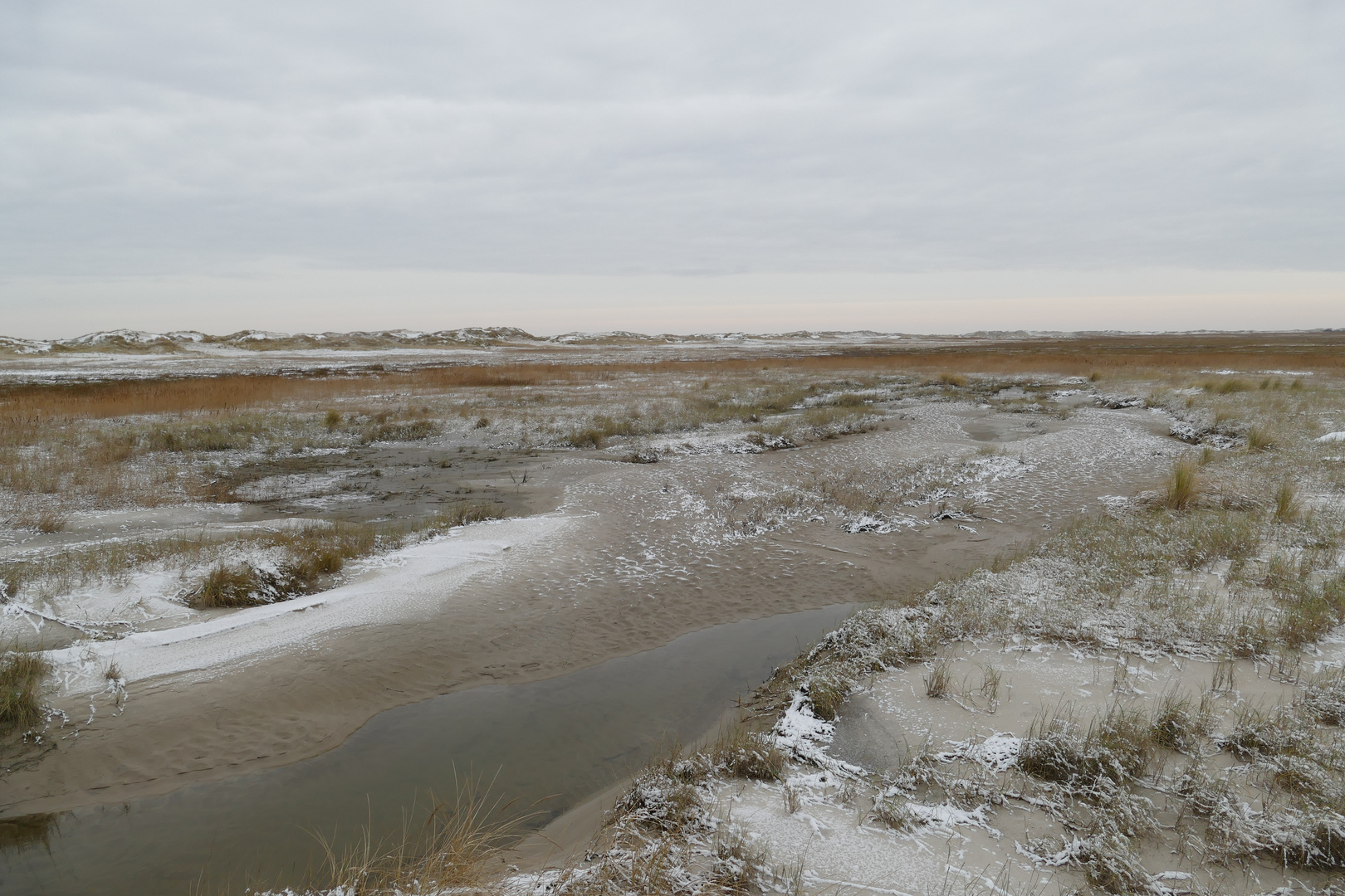 Sankt Peter Ording Dünen im Schnee