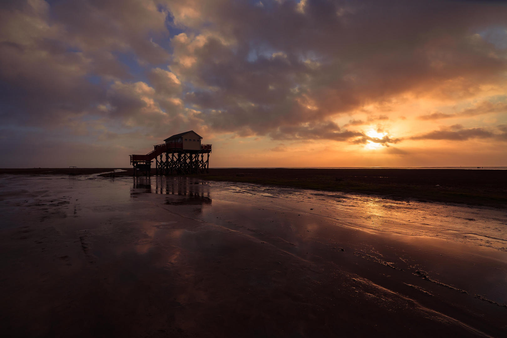 Sankt Peter Ording im Dezember 2019