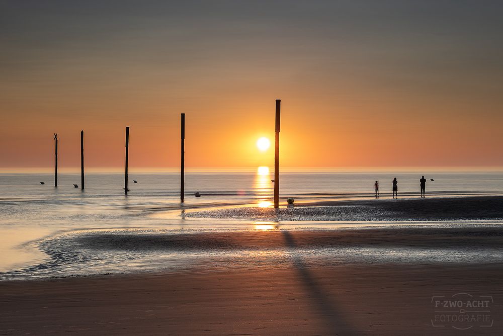 Sankt Peter-Ording Sunset Foto & Bild | wasser, sand ...