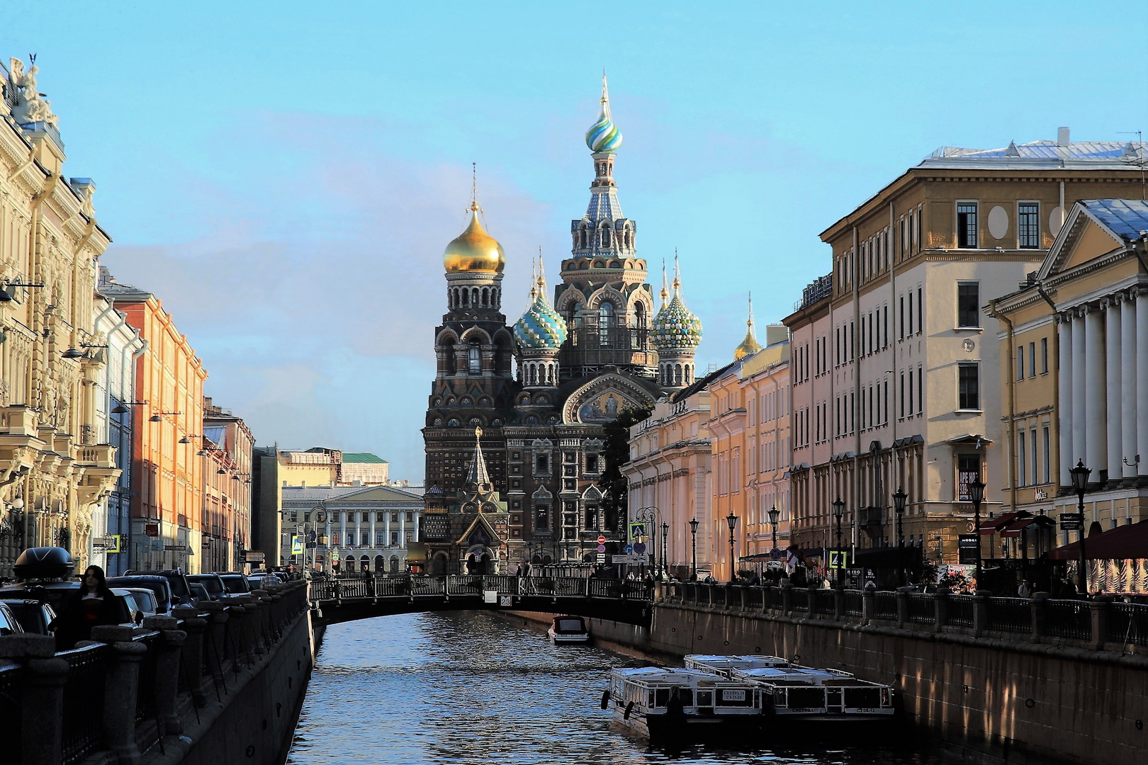 Sankt Petersburg, Gribojedow-Kanal mit  Auferstehungskathedrale