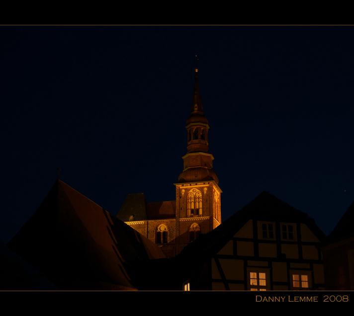 Sankt Stephans Kirche Tangermünde bei Nacht