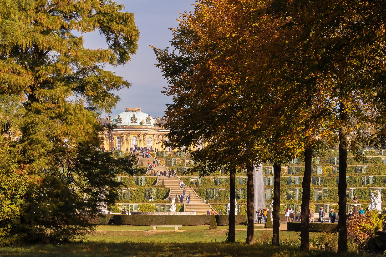 Sans Souci und das Herbstleuchten