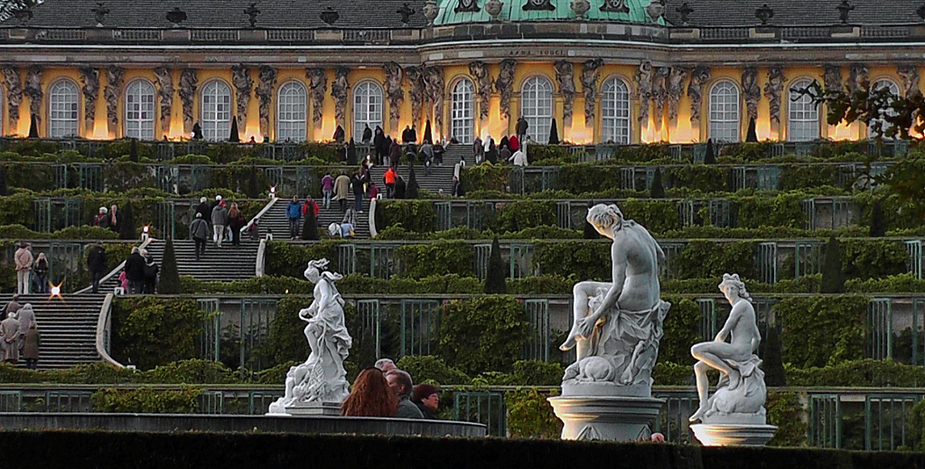 "Sanssouci im Lichterglanz" ... Titel der Veranstaltung am 13.10.12