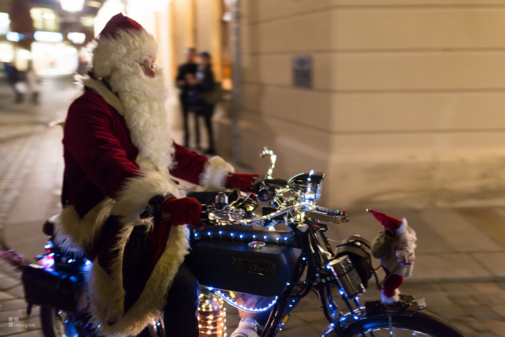 Santa auf dem Bike