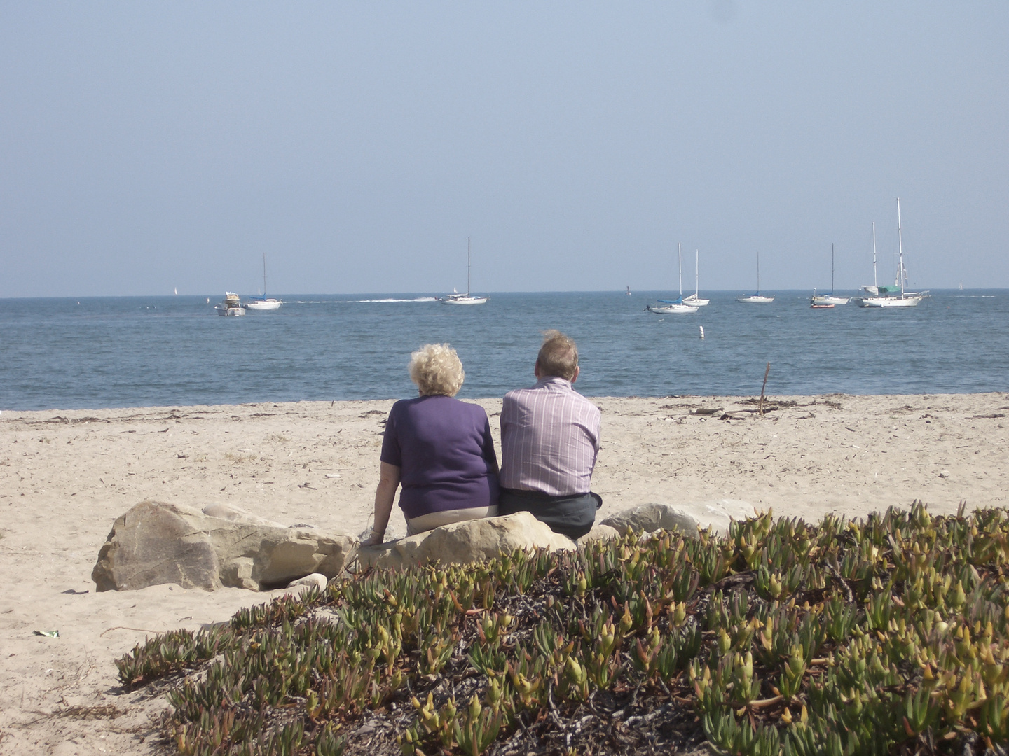 santa barbara beach couple