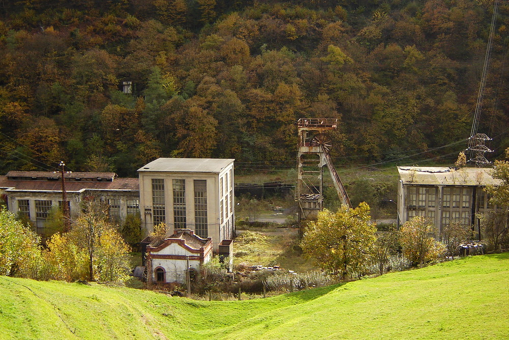 Santa Barbara colliery; shaft number 2. Asturias - Northern Spain.