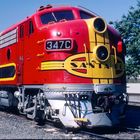 Santa Fe, ATSF #347C EMD F7A, California State Railroad Museum, Sacamento