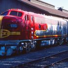 Santa Fe , AT&SF EMD F7AB Units, F7A#347C im Abendlicht...