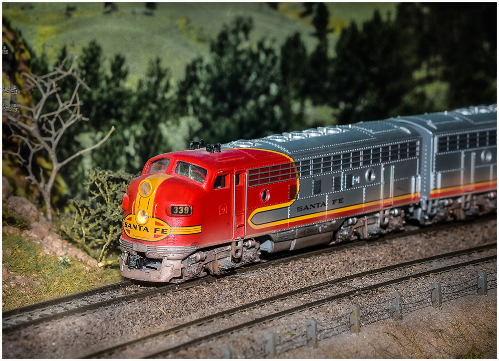 Santa fe express foto bild eisenbahn motive verkehr fahrzeuge
