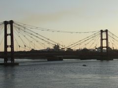 SANTA FE PUENTE COLGANTE EN COSTANERA - ARGENTINA