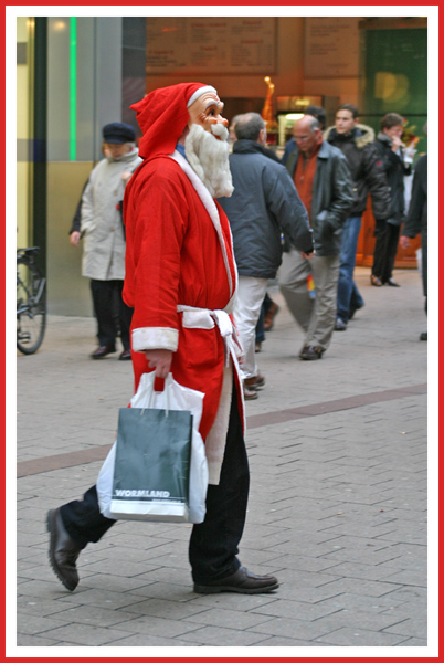 Santa goes shopping