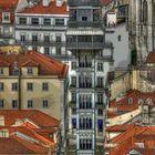 Santa Justa Elevator, Lissabon (HDR)